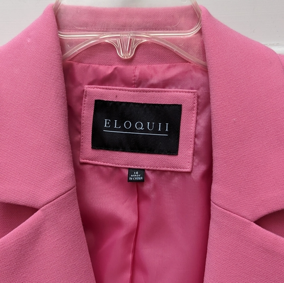 Eloquii Pink Basic Blazer, size 14 - Picture 2 of 4